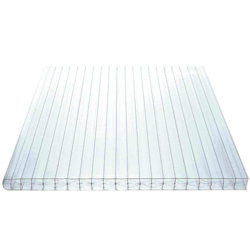 Bison Ultra 12 Polycarbonat Doppelstegplatten 16mm X-Struktur klar/farblos