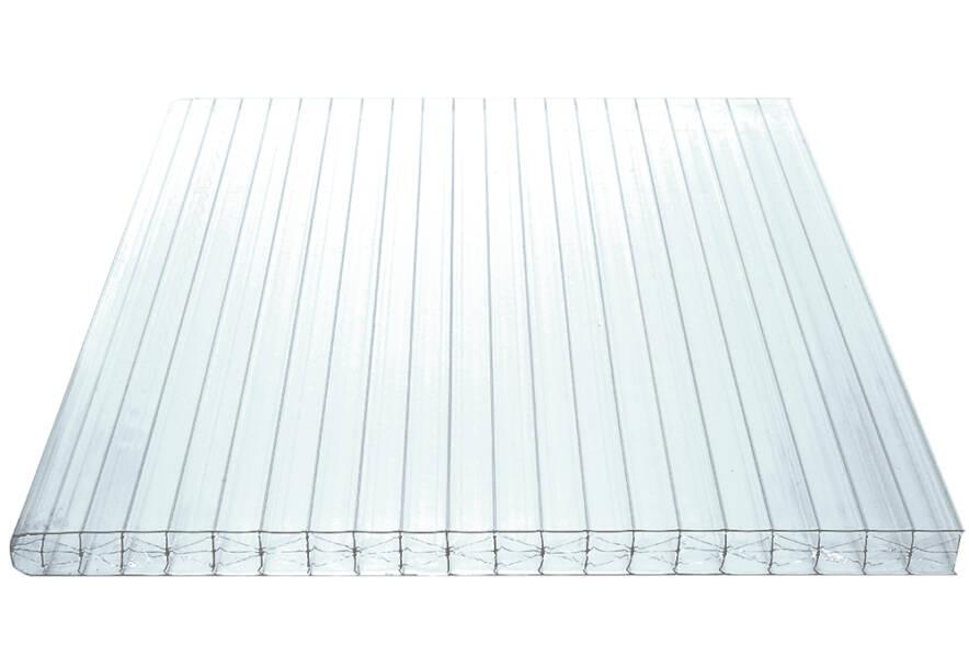 Bison Ultra 12 Polycarbonat Doppelstegplatten 16mm X-Struktur klar/farblos