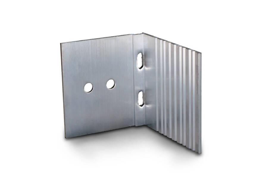 Aluminium U-Profil mit Tropfkante – BISON™ Stegplatten