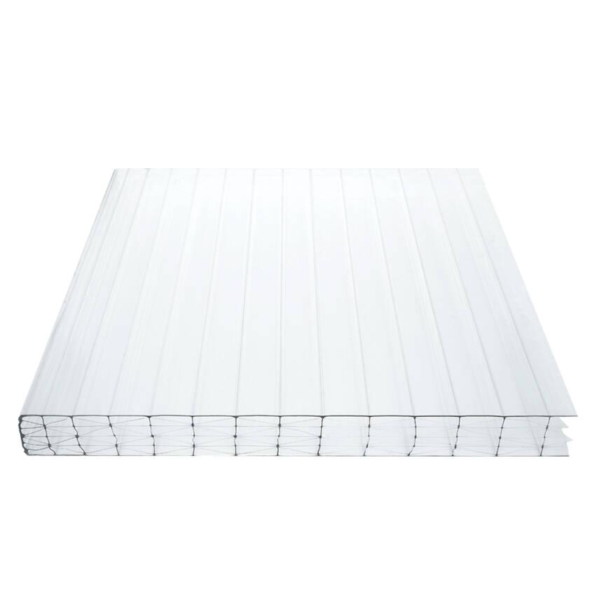 Bison Ultra 25 Polycarbonat Doppelstegplatten 25mm 7-Fach-X Struktur klar/farblos