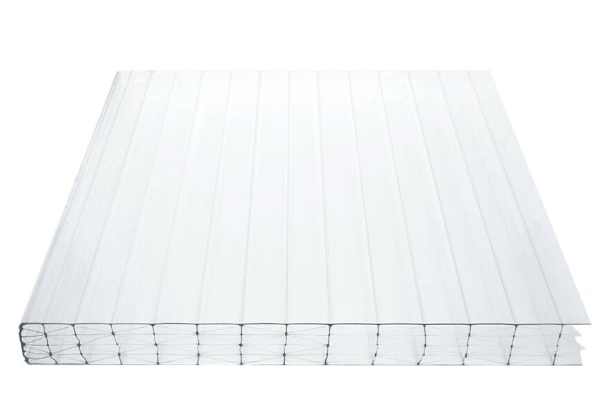 Bison Ultra 25 Polycarbonat Doppelstegplatten 25mm 7-Fach-X Struktur klar/farblos