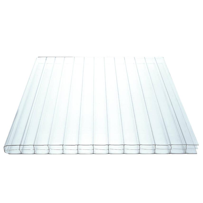 Bison Ultra 9 Polycarbonat Doppelstegplatten 16mm 3-Fach Struktur klar/farblos