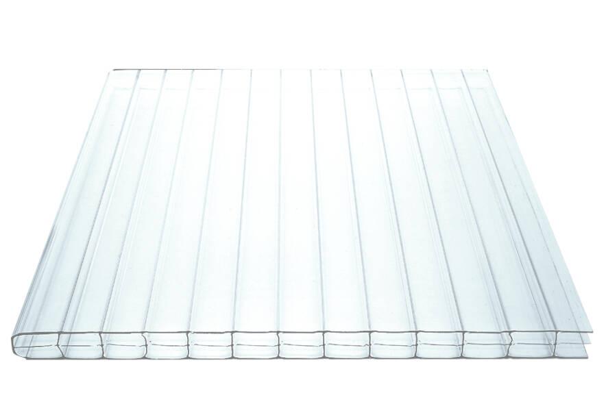 Bison Ultra 9 Polycarbonat Doppelstegplatten 16mm 3-Fach Struktur klar/farblos