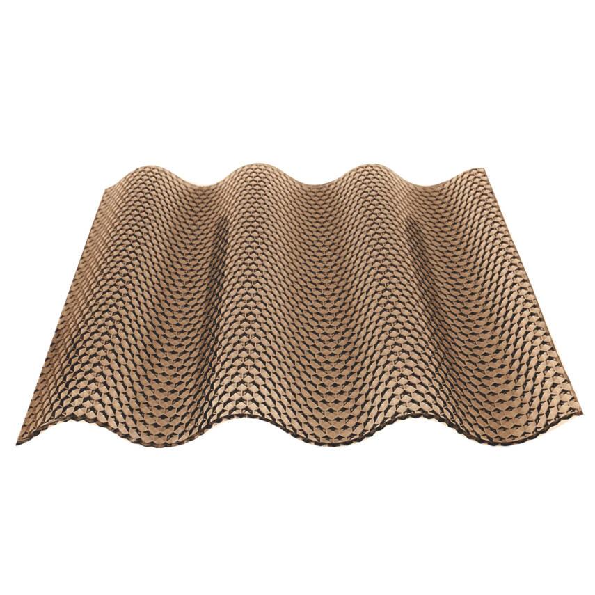 Bison Wave 4 Polycarbonat Wellplatte 76/18 2,6mm Wabenstruktur bronze